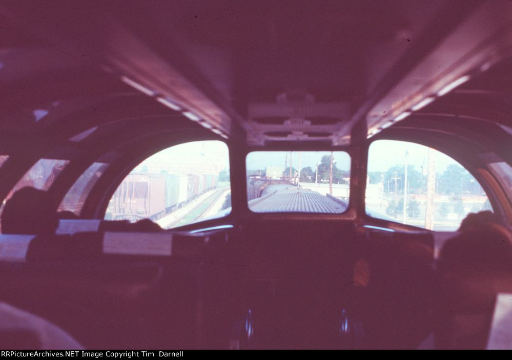 Dome car on train 41/441 nearing the end of the trip